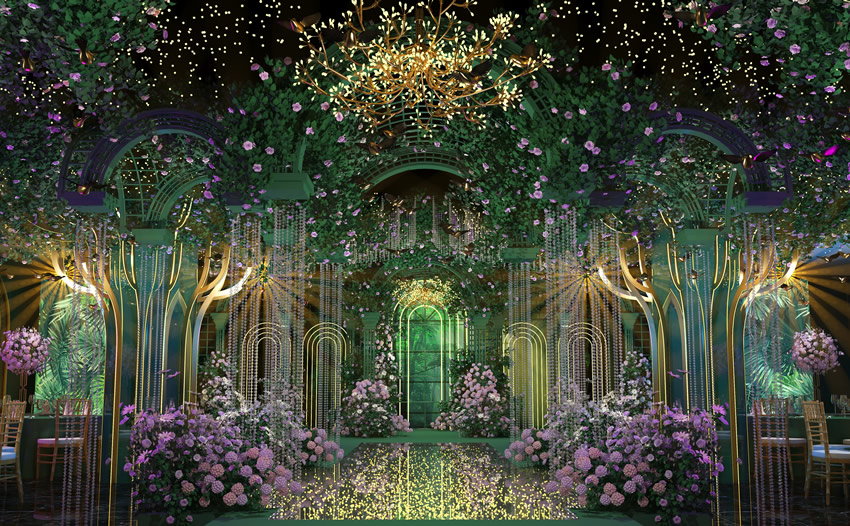 北泉镇奇妙森林婚礼堂效果展示